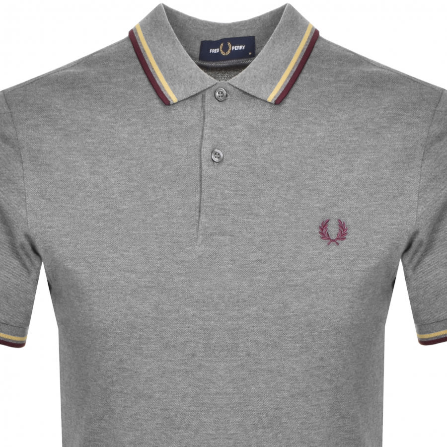Alternative Image for ProductFred Perry Twin Tipped Polo T Shirt Grey2